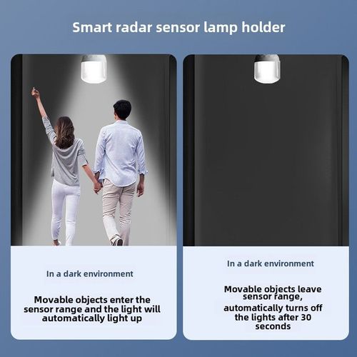 E27 radar sensor lamp head