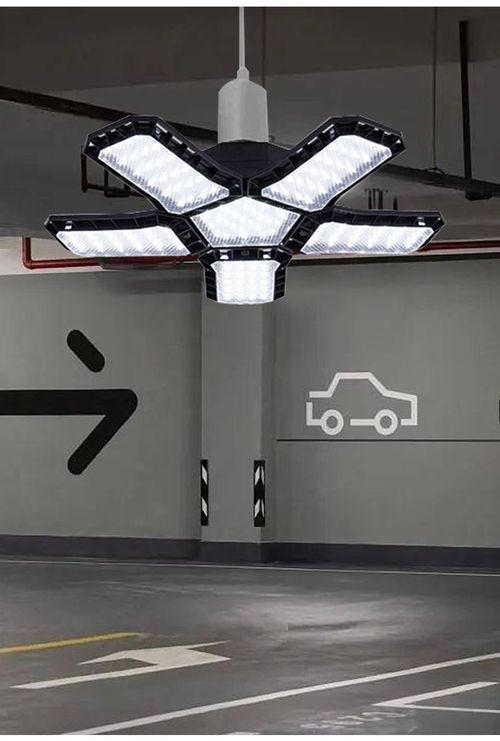 High power changeable light bulbs led energy saving lamps wholesale high brightness folding diamond Garage light-80w black diamond 5+1 wide pressure model