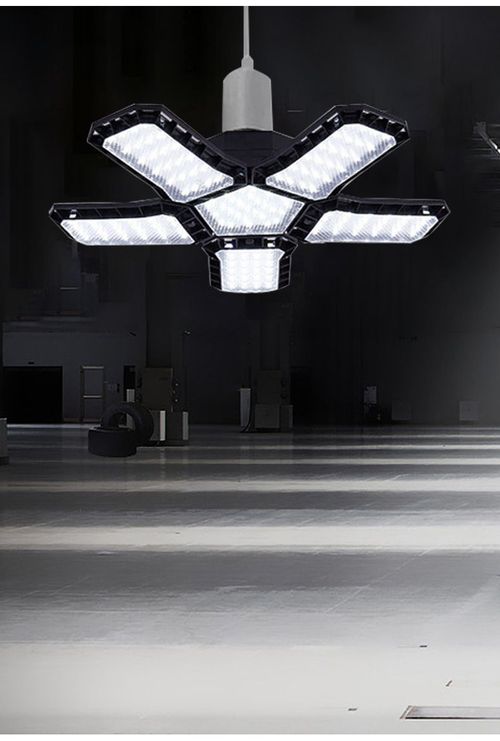 High power changeable light bulbs led energy saving lamps wholesale high brightness folding diamond Garage light-80w black diamond 5+1 wide pressure model