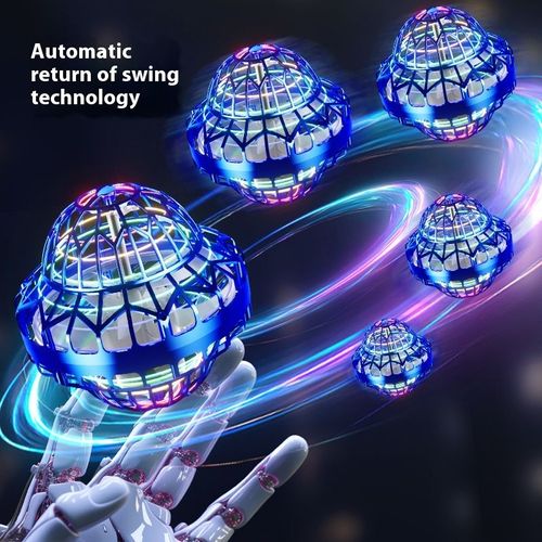 Magic Flying Gyro Ball Magic Swirling Flying Ball Children's Finger Rotation Luminous Suspension Flying Fingertip Toy