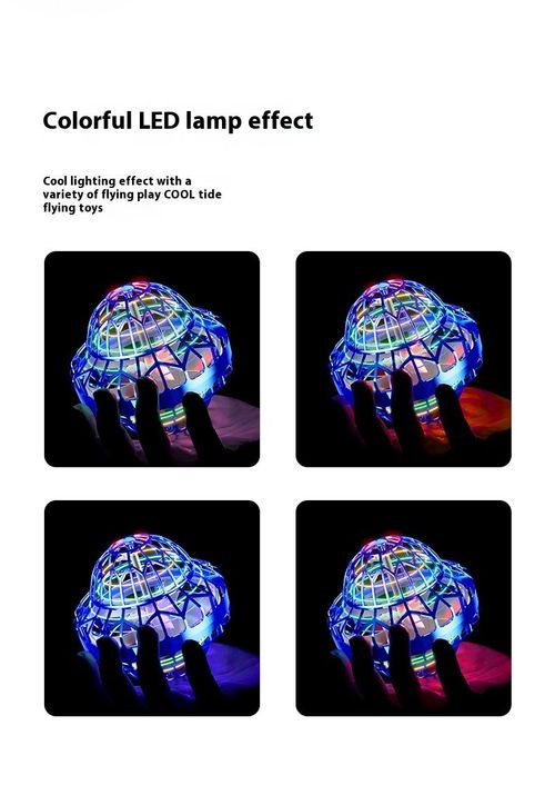 Magic Flying Gyro Ball Magic Swirling Flying Ball Children's Finger Rotation Luminous Suspension Flying Fingertip Toy