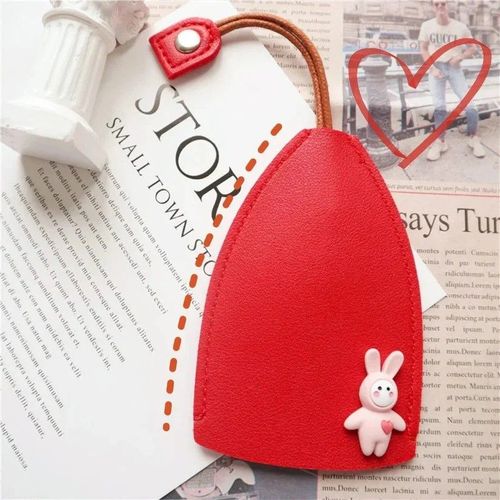 Pull Out Key Case Pack of 4（1 red + 1 black + 1 pink + 1 yellow）