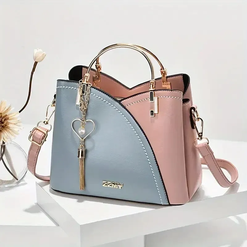 Contrast color women's bag