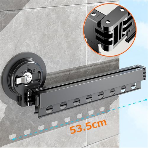 Punch-free aluminum alloy folding clothes drying rack