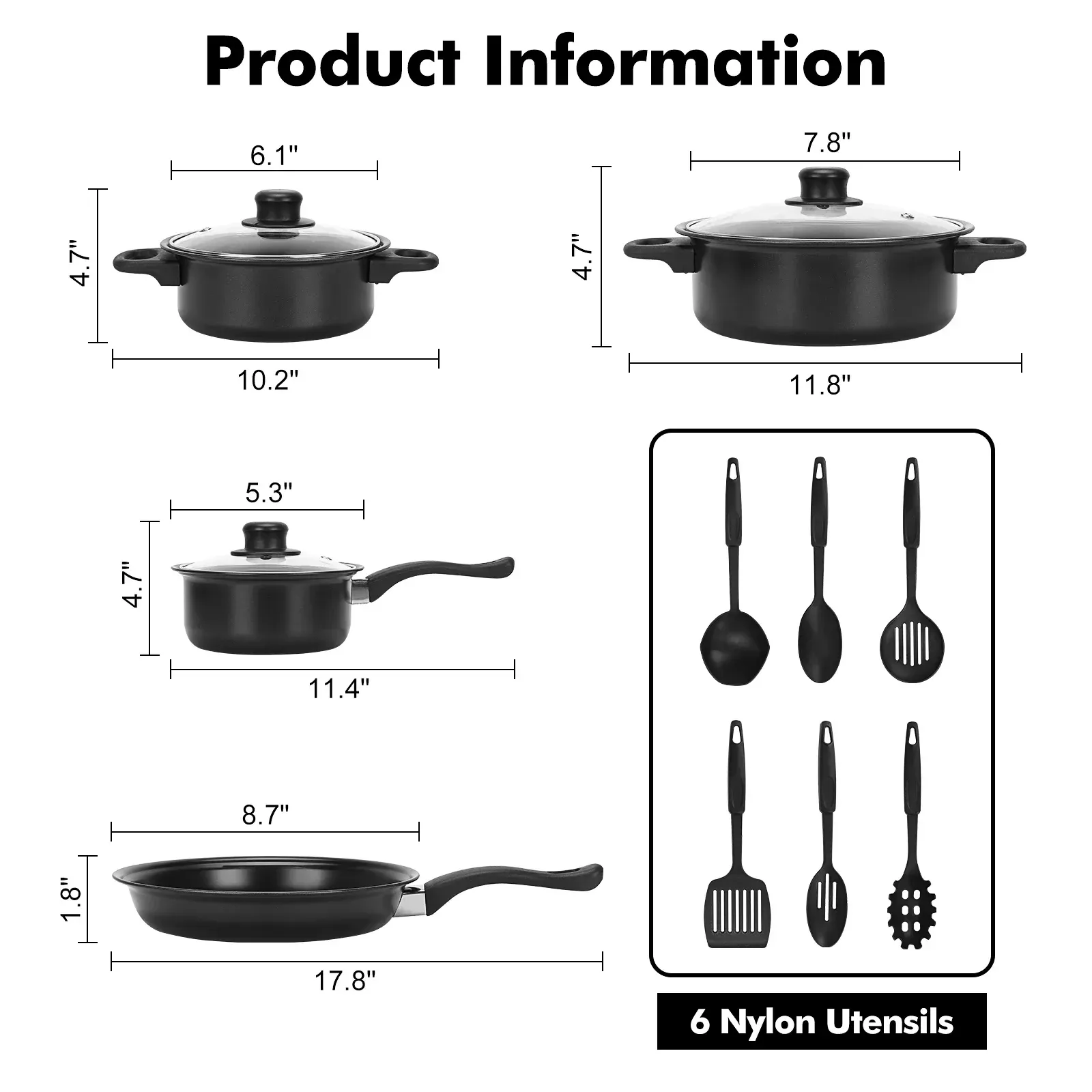 13-piece cookware set