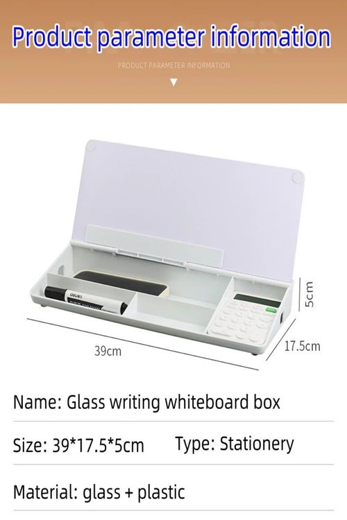 Glass writing whiteboard box