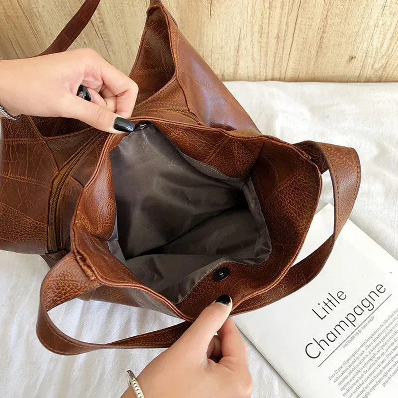 🎊2024 New Products 👜Retro Soft Leather Women's Shoulder Bag Large Capacity