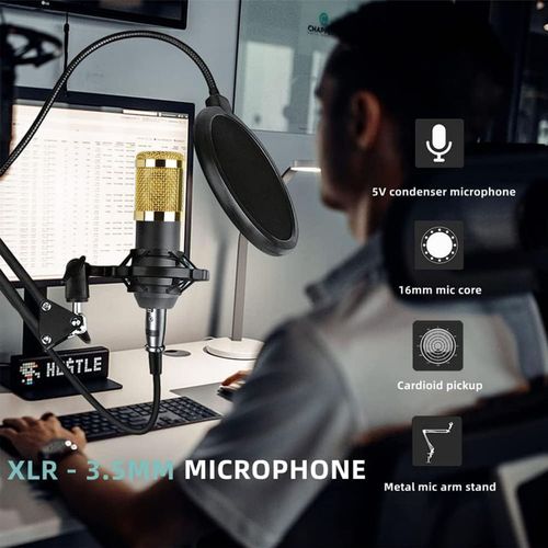 V8S English live broadcast sound card cross-border hot model can be equipped with bm800 cantilever set sound card set directly sound card