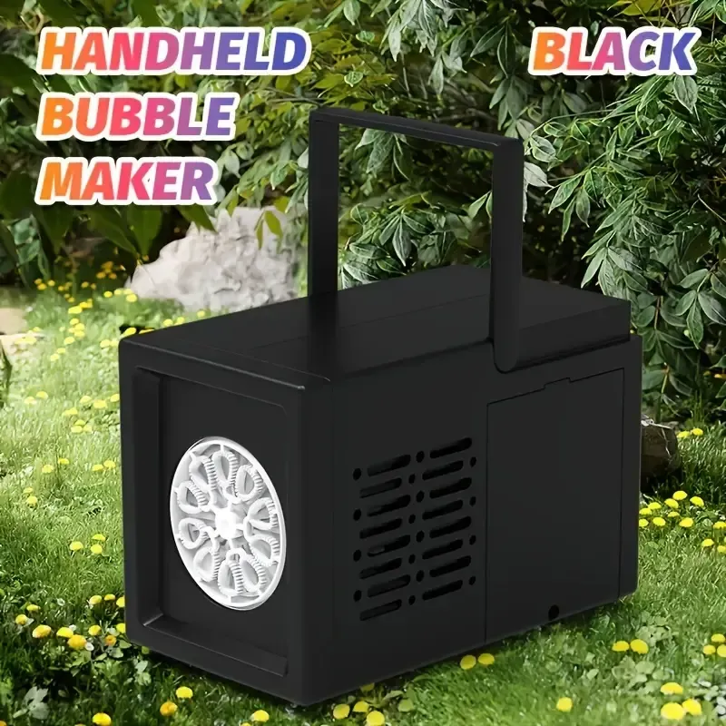 Popular portable bubble machine, portable parent-child interactive birthday gift, outdoor entertainment bubble blowing toy