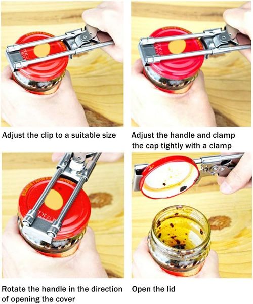 Multifunctional stainless steel lid opener