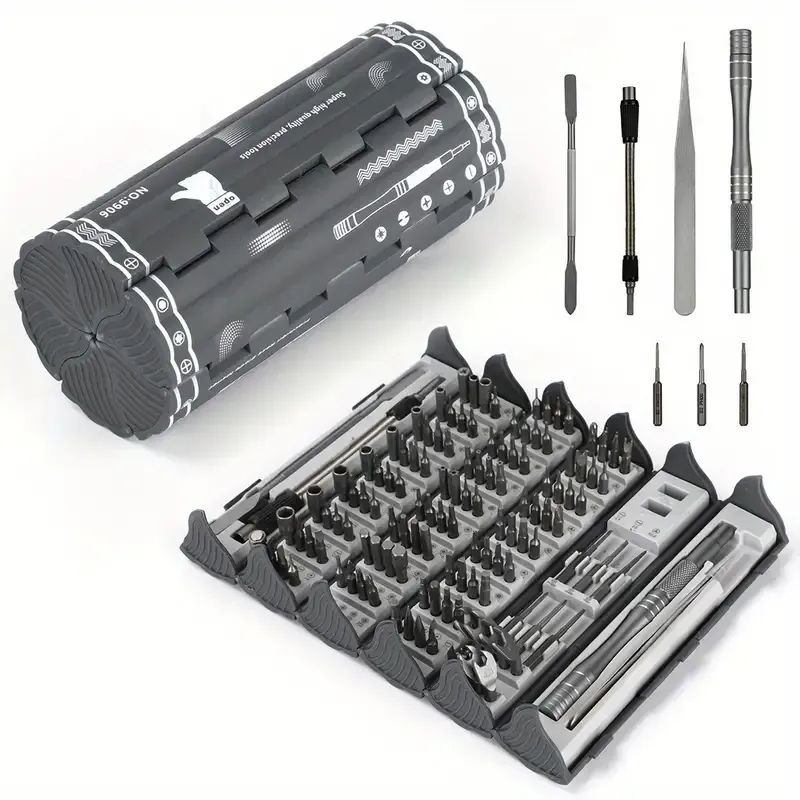 128-in-1 screwdriver set plum blossom hexagonal special-shaped bit multi-functional household repair screwdriver Precision disassembly