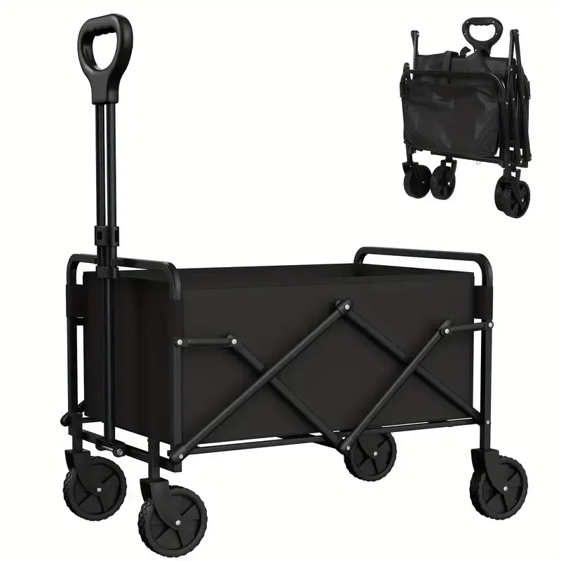 Outdoor camping car, camper car, stall cart, folding rear door camping cart, large capacity shopping cart