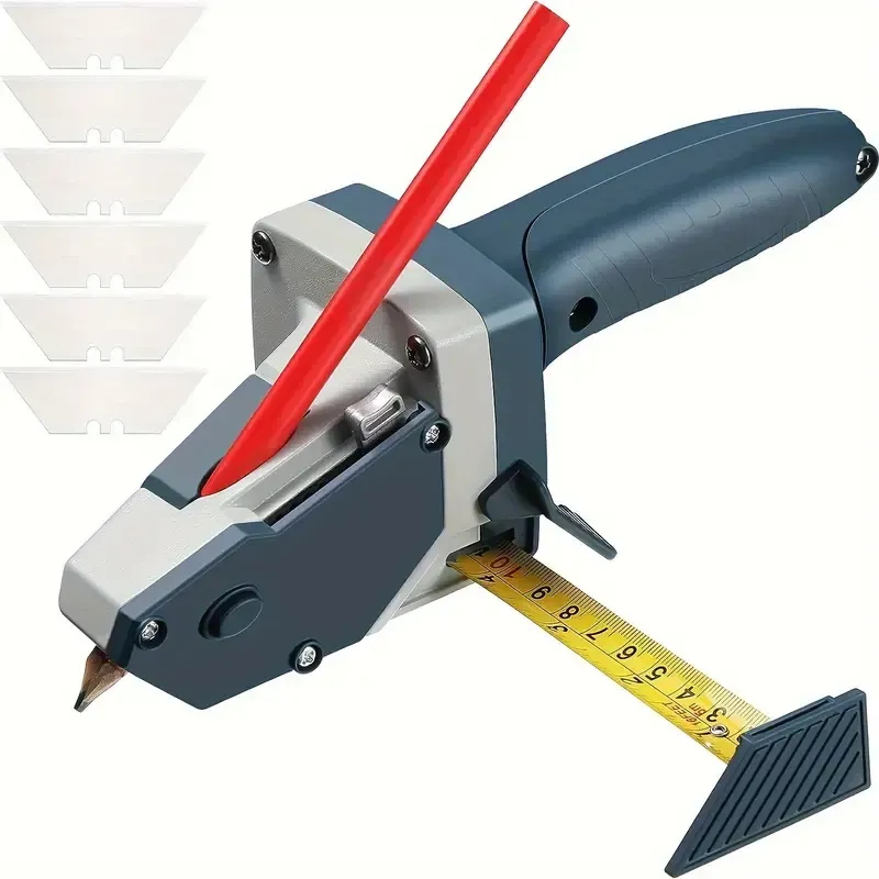 Gypsum board cutter with tape measure woodworking circle drawing tool locator gypsum board cutting artifact