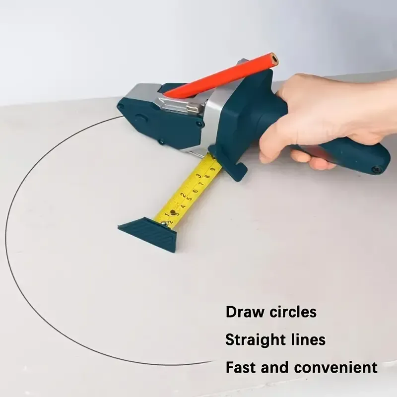Gypsum board cutter with tape measure woodworking circle drawing tool locator gypsum board cutting artifact