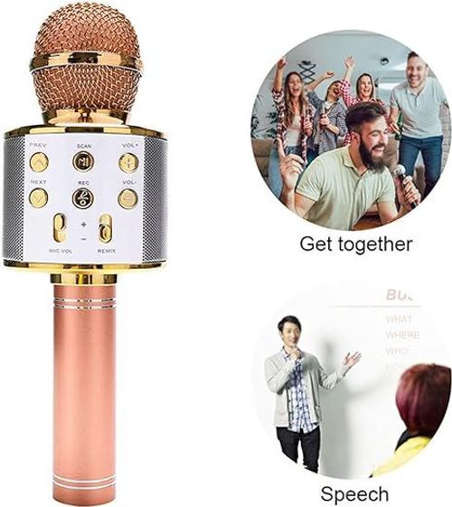 Karaoke Microphone, 5 in 1 Wireless Bluetooth Microphone