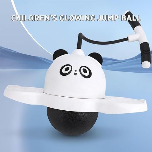 Children's Glowing Jump Ball, Silent Bouncing Balls, Glowing Jump Ball for Balance Training, Children Bouncing Ball for Kids Jumping Sports Balance Exercise Indoor Outdoor Fun with Air Pump