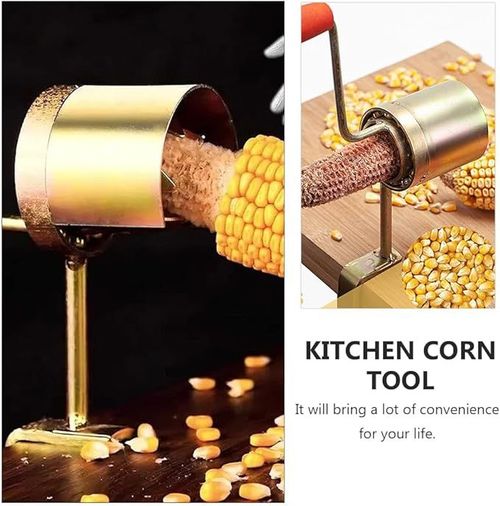DOITOOL Corn Stripping Tool Hand Corn Sheller Iron Corn Stripper Cutter Cob Corn Peeler Corn Thresher Slicer for Home Kitchen with Serrated