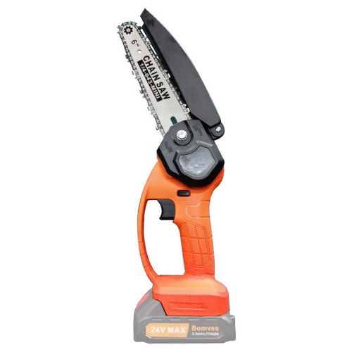 7.87-inch lithium chainsaw handheld household single-handed saw high-power rechargeable mini chain saw garden pruning logging
