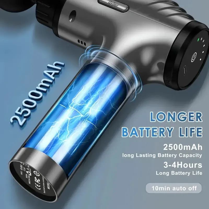 Electric mini fascia gun professional fitness massage instrument temu smart massage gun Cross-border manufacturers