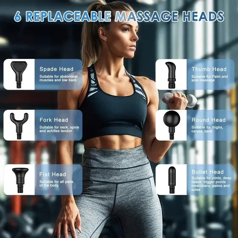 Electric mini fascia gun professional fitness massage instrument temu smart massage gun Cross-border manufacturers