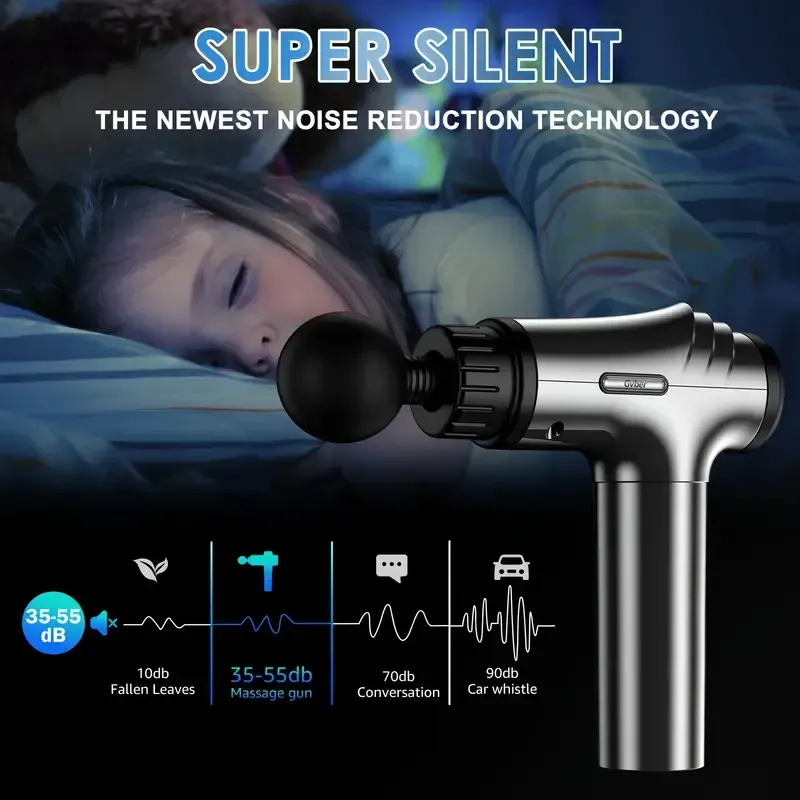 Electric mini fascia gun professional fitness massage instrument temu smart massage gun Cross-border manufacturers