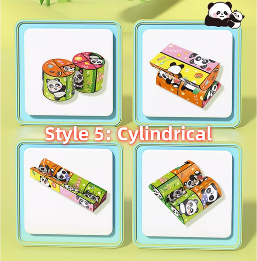 Rubik's Cube Panda Model 6-Piece Set