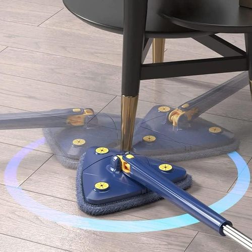 360-degree rotating adjustable cleaning mop - imitation hand-twisted quick-drying mop