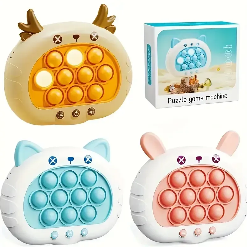 1pc Light Up Pro: Fast Push Puzzle Game Console For Kids - Fun Electronic Game Christmas, Halloween, Thanksgiving Gift