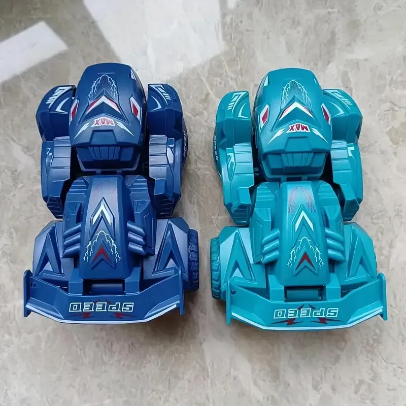 Impact deformation dinosaur toy car children's inertia car resistant to fall and rotatable boy's toy car
