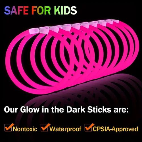 100 Pcs of 8in Glow Sticks Party Pack
