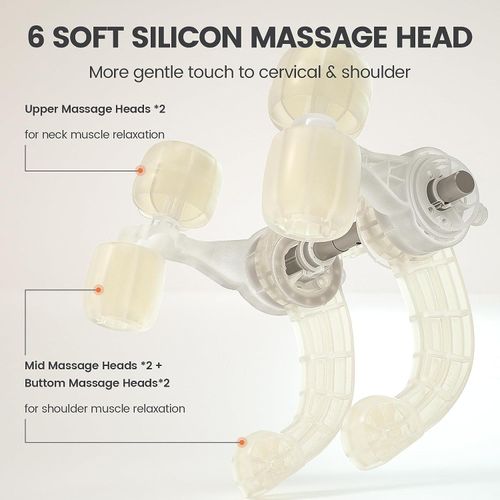 Neck Shoulder Massager, Shiatsu Back Massager with Speed and Soothing Heat, Nodes Deep Kneading Massage for Neck, Back, Shoulder, Muscle Pain Relief, Best Gifts for Mother