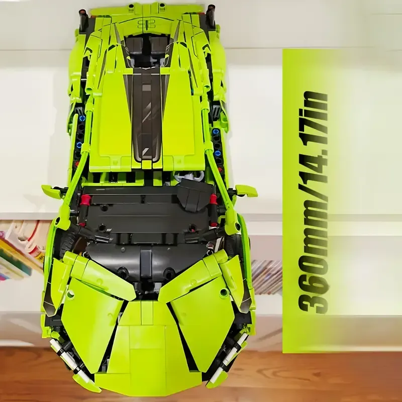 LEGO Lamborghini factory model assembled building blocks educational toy
