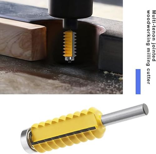 Drill Bit 8mm Shank Tenon Woodwork Cone Tenoning Bit Finger Joint Glue Milling Cutter Raised panel V joint Router Bits