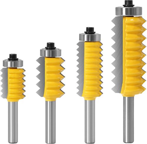 Drill Bit 8mm Shank Tenon Woodwork Cone Tenoning Bit Finger Joint Glue Milling Cutter Raised panel V joint Router Bits
