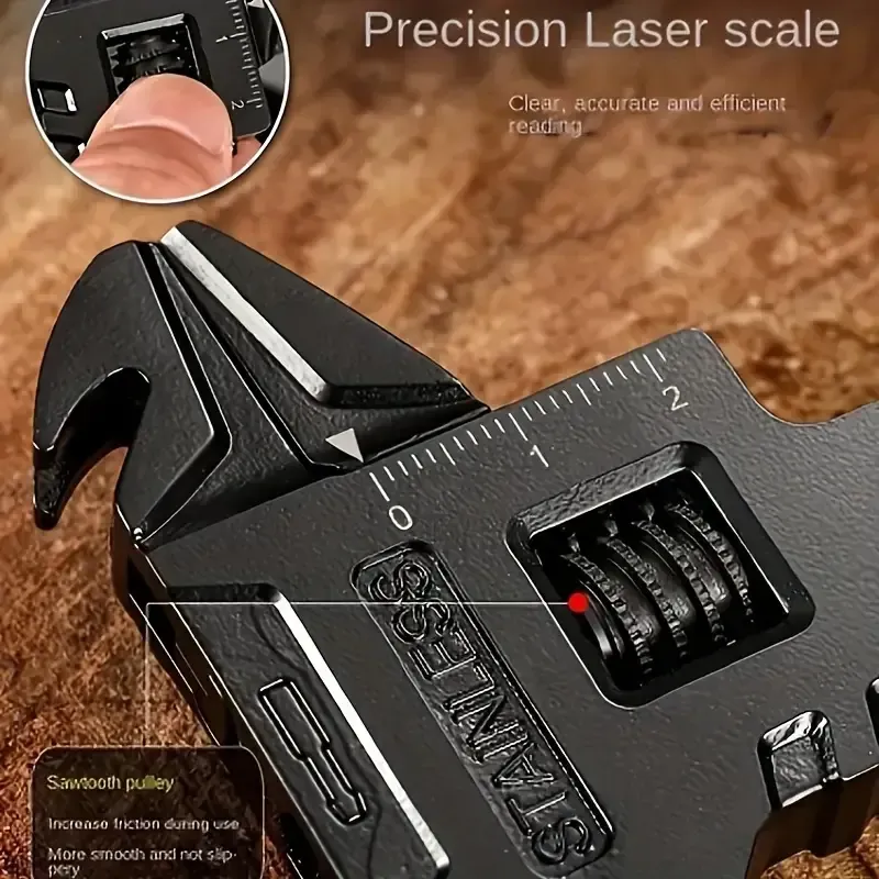 Outdoor universal folding pliers, black adjustable adjustable wrench combination, car-mounted multi-function EDC tool pliers