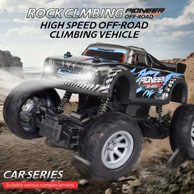RC drift remote control car, light off-road big foot climbing toy racing car, children's electric toy model boy