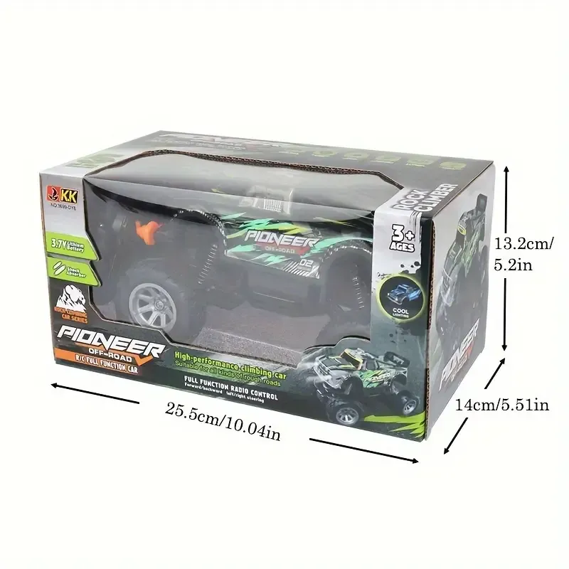 RC drift remote control car, light off-road big foot climbing toy racing car, children's electric toy model boy