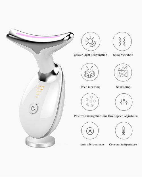 Neck Face Firming Wrinkle Removal Tool,Double Chin Reducer Vibration Massager Wrinkles Appearance Removal and Skin Tightening for face,Neck