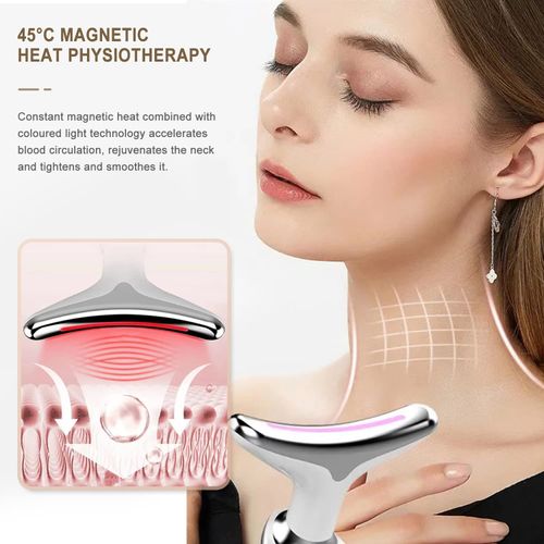 Neck Face Firming Wrinkle Removal Tool,Double Chin Reducer Vibration Massager Wrinkles Appearance Removal and Skin Tightening for face,Neck