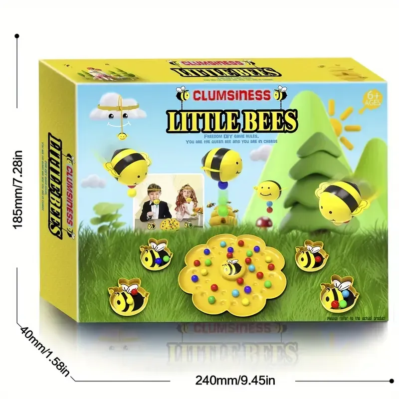 Children's bee magnetic fishing toy educational color recognition parent-child interactive tabletop game toy
