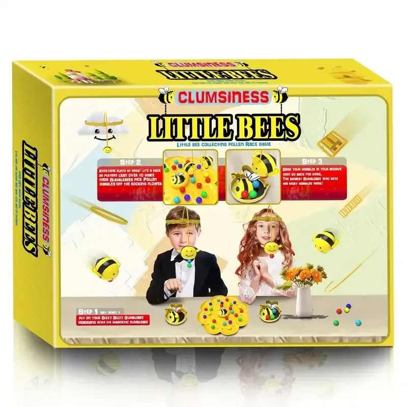 Children's bee magnetic fishing toy educational color recognition parent-child interactive tabletop game toy