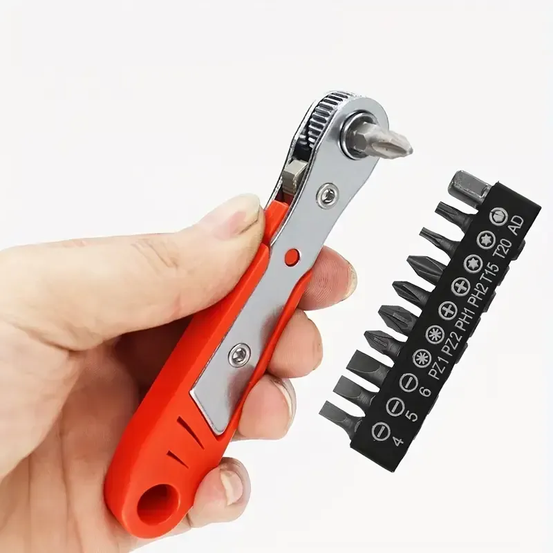 36-tooth ratchet screwdriver for narrow spaces, bidirectional forward and reverse L-shaped elbow corner fender screwdriver tool