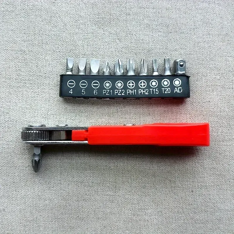 36-tooth ratchet screwdriver for narrow spaces, bidirectional forward and reverse L-shaped elbow corner fender screwdriver tool