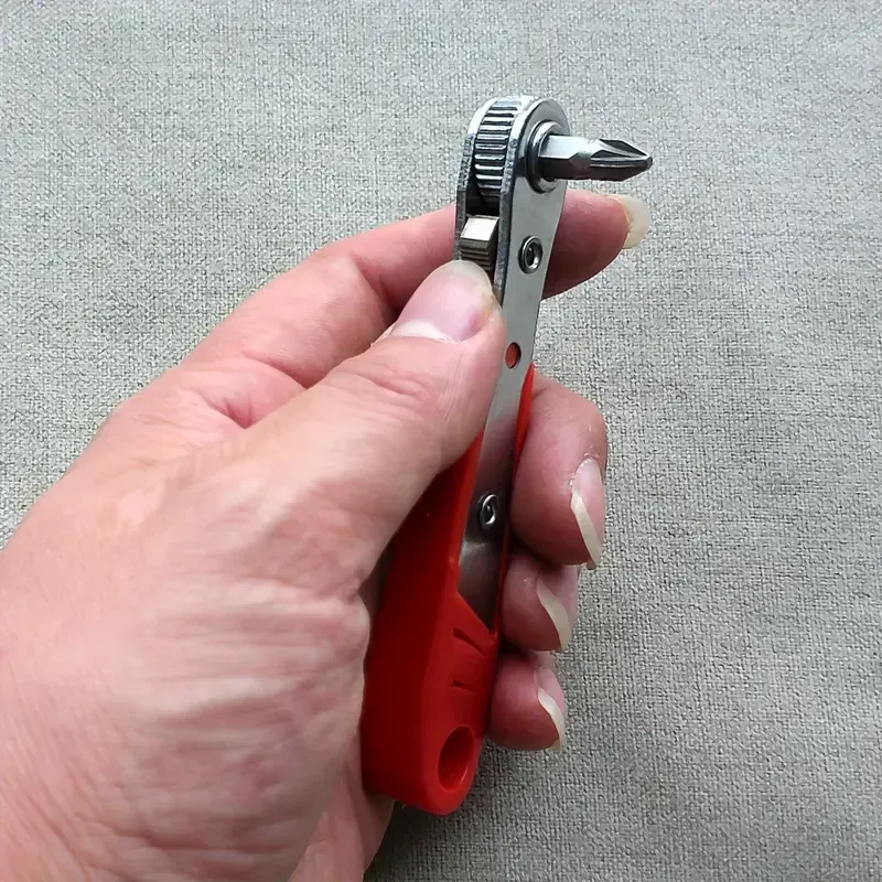 36-tooth ratchet screwdriver for narrow spaces, bidirectional forward and reverse L-shaped elbow corner fender screwdriver tool