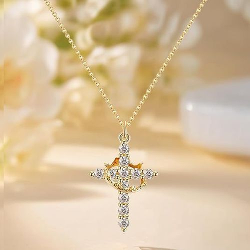Crown Cross Necklace