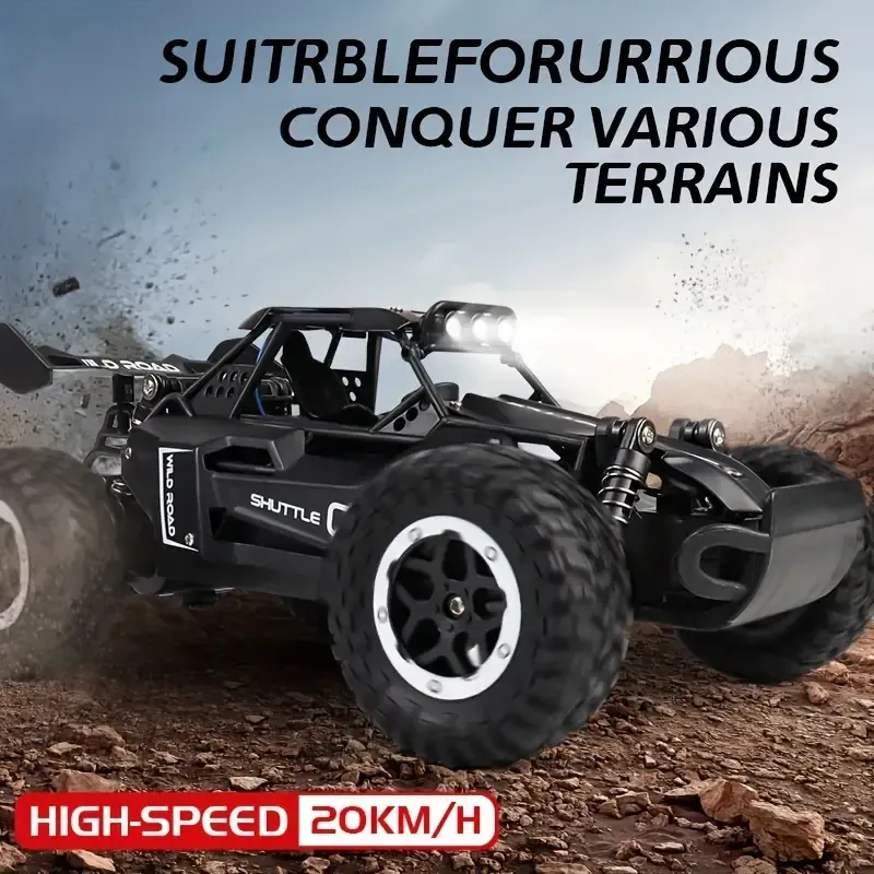 1:16 RC alloy remote control high-speed car 2.4G high-speed big foot climbing off-road car racing model boy toy