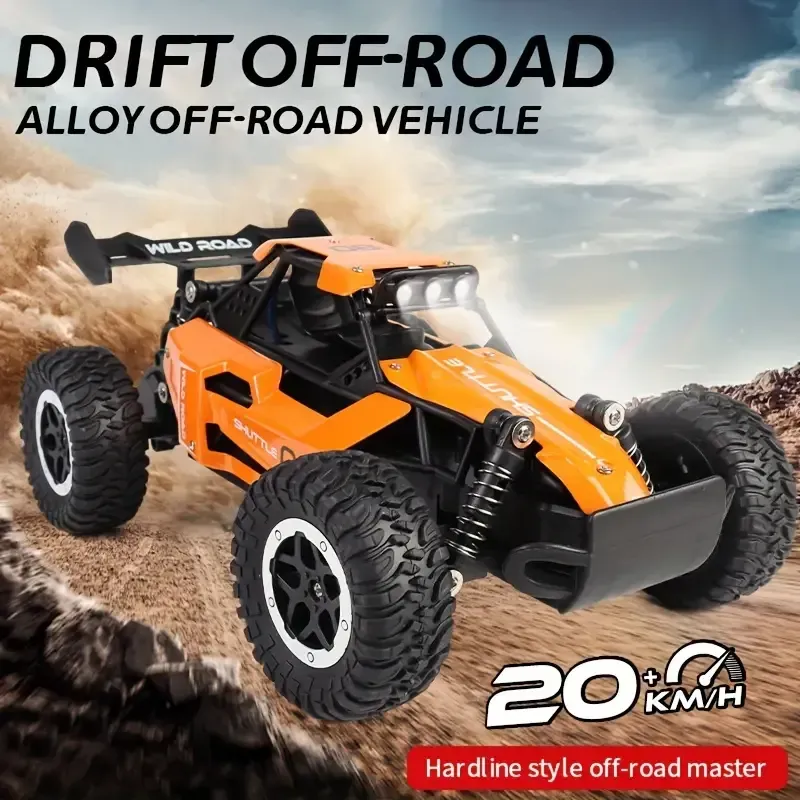 1:16 RC alloy remote control high-speed car 2.4G high-speed big foot climbing off-road car racing model boy toy