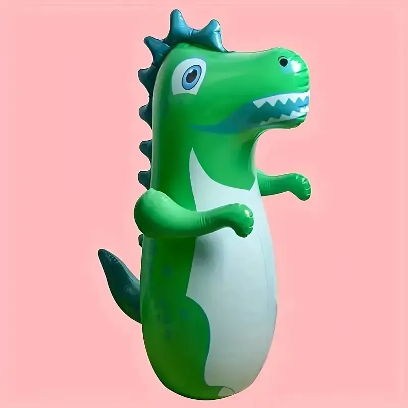 Inflatable Dinosaur Tumbler 90cm Children's Inflatable Boxing Pillar Props Vent Toy