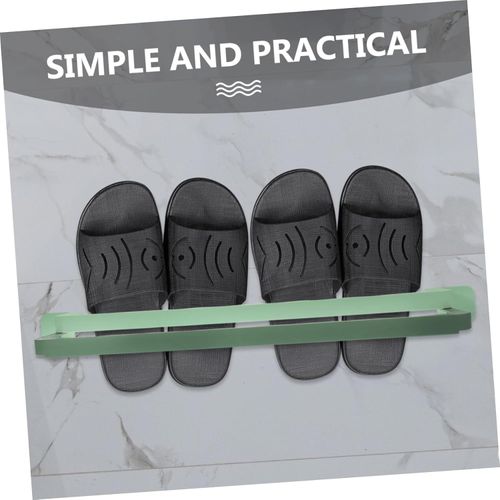 Slipper Rack Towel Holder Towel Rack Slippers Bathroom Storage Tools Shoe Hanger Shoe Rack for Bathroom Wall Hanging Rack Slipper Holder Hallway Shoe Rack Shoe Holder Plastic