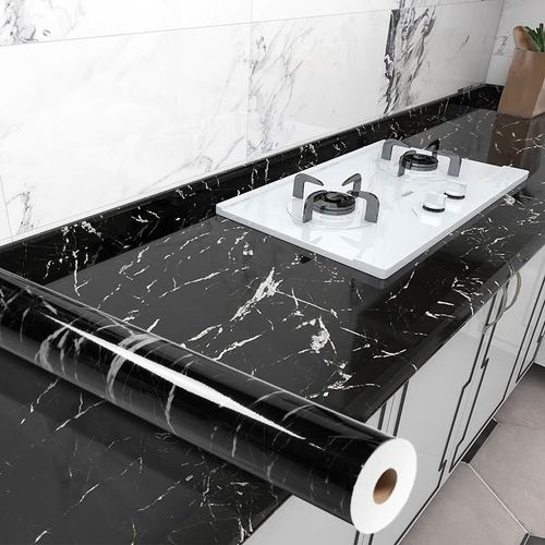 Kitchen Wall Stain Prevention Sheet Heat Resistant Sheet Waterproof Oil Proof Stain Resistant Wallpaper( 500x60CM)
